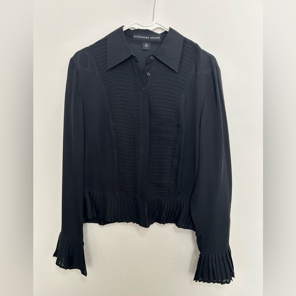Josephine Chaus Tops - 100% Silk Black Top